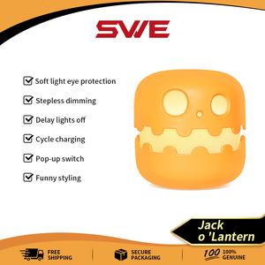 Lampu Malam Labu SWE, Hadiah Seronok dan Kreatif, Lampu LED Sempurna untuk Hiasan Halloween, Tanglung Labu Lampu Malam Pegang Tangan Boleh Dilipat, Jualan Flsh