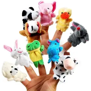 Boneka jari hewan binatang mainan Animal Finger Puppet ( SATUAN ) Anak