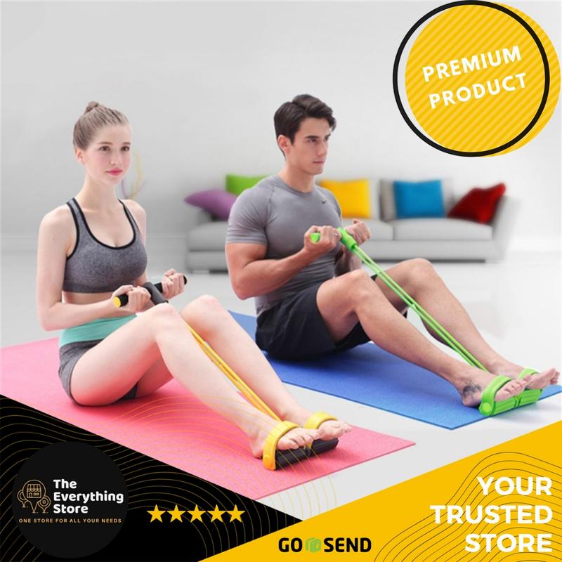 Yoga & Pilates Stretch Rope Pedal/ Tali Bantu Gym Fitness/resistance ...