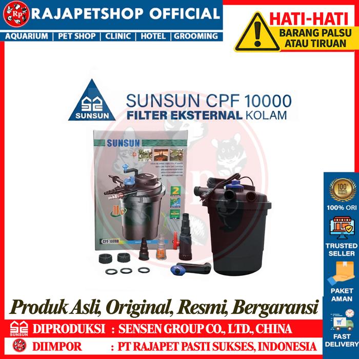 Gambar ( EXTERNAL FILTER ) SUNSUN CPF 10000 CANISTER FILTER EKSTERNAL FISH POND KOLAM IKAN AQUARIUM dari Rajapetshop Official Kota Surabaya Tokopedia