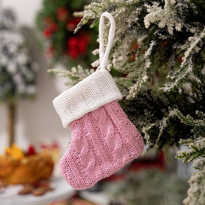 Product Introduction of Tất Dệt Kim, Đồ Trang Trí Giáng Sinh, Tất Treo Cây Thông Noel, Tất Giáng Sinh Mini, Mặt Dây Chuyền 35