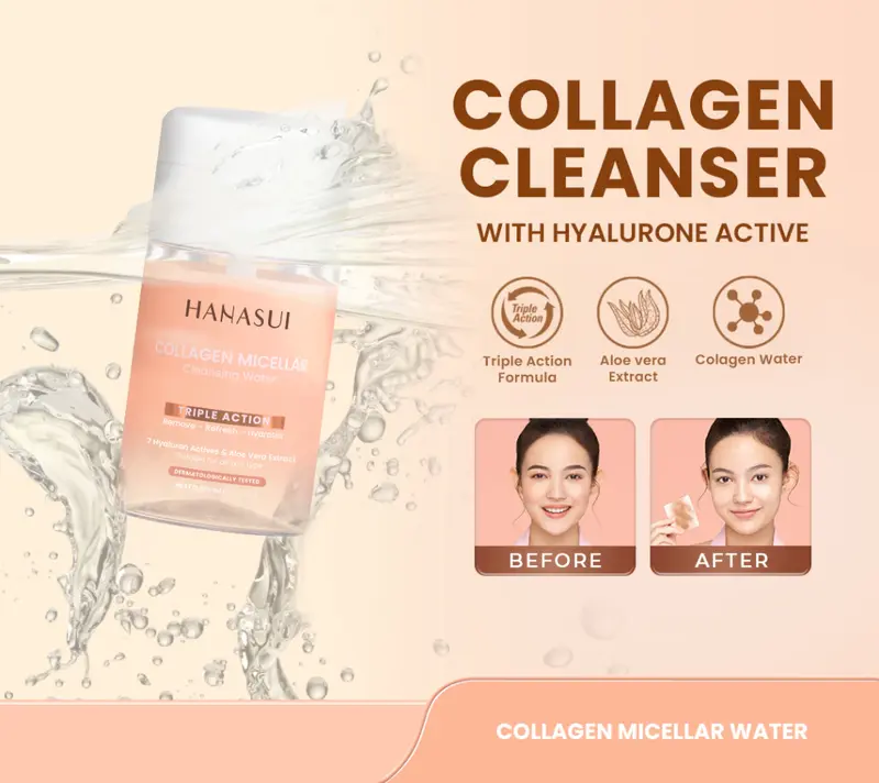 [De'Vea} HANASUI COLLAGEN MICELLAR CLEANSING WATER 2
