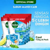 Gambar Dettol Sabun Mandi Cair Cool Anti Bakteri Pouch 720gr x 6 Pcs - Body Wash dari MITECH IDN Kota Tangerang Selatan 1 Tokopedia