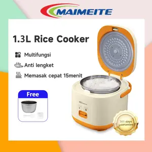 MAIMEITE Rice Cooker MTDFB-3-02-White 1.3L Magic Com Mini Portable Travel version student version Penanak Nasi 300Watt cocok untuk 1-2 orang
