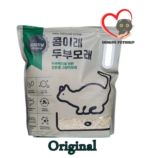 Kong Irae Tofu Cat Litter - Pasir Kucing Ramah Lingkungan 8L