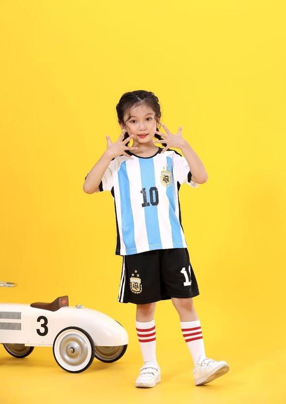 Product Introduction of Áo Thi Đấu Bóng Đá, Trẻ Em, World Cup Argentina, Số 10 Messi Đội Tuyển Quốc Gia, Sản Phẩm Trẻ Em, Liều Độn 13