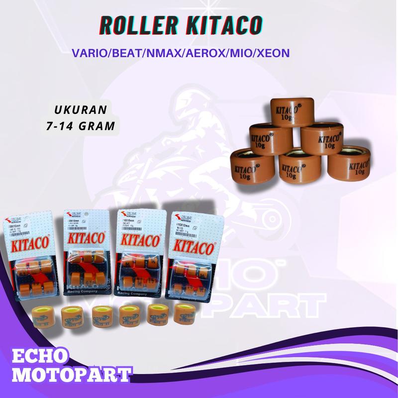 Product Introduction of ROLER RACING KITACO VARIO/110 BEAT FI ESP STREET POP 7 8 9 10 11 12 13 14GRAM ROLLER SCOOPY FI/SPACY FI GR CRUN ROLLER ROLER RACING VARIO110 BEAT FI POP ESP STRET 7 8 9 10 11 12G SCOOPY FI ESP SPACY FI GTR Motorcycle 0
