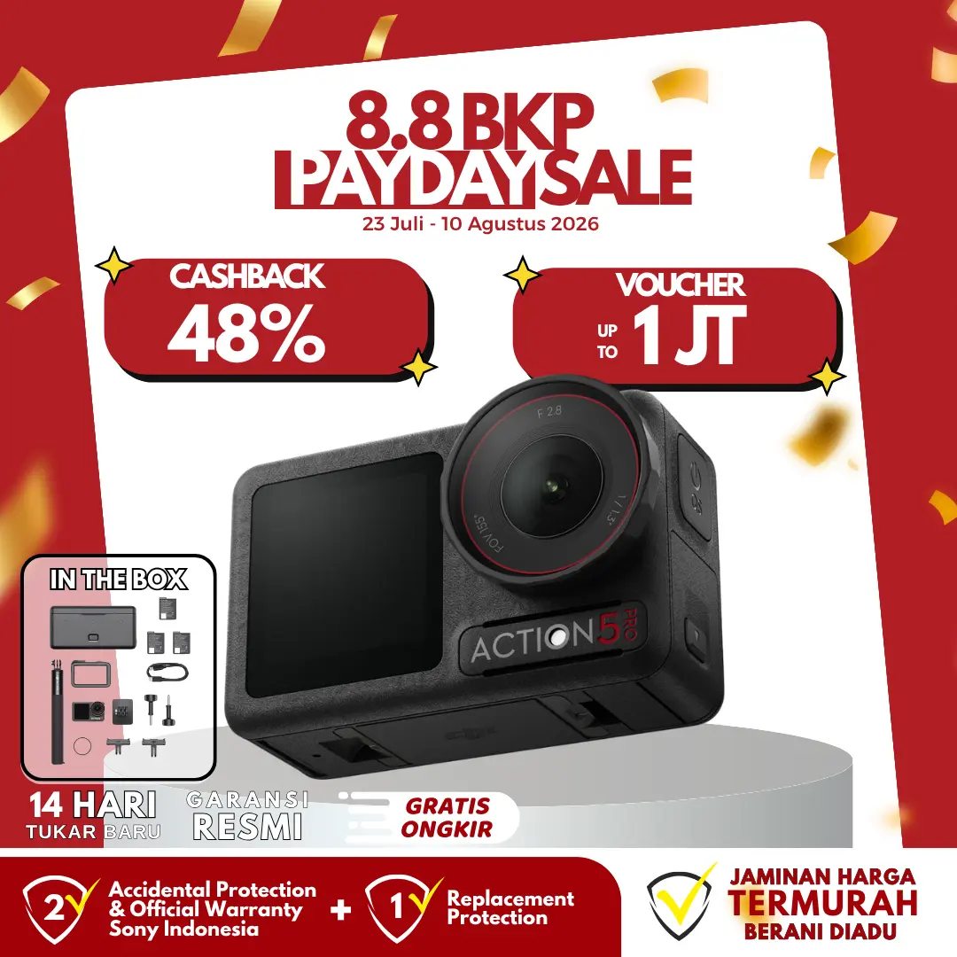 DJI Osmo Action 5 Pro Standard / Adventure Combo DJI Action Camera ActionGARANSI RESMI
