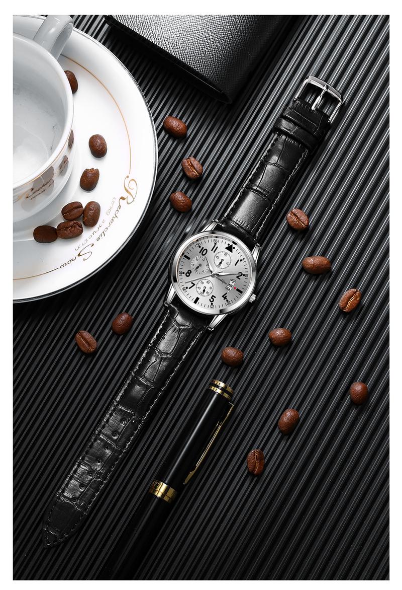 Product Introduction of Sunlifex Jam Tangan Pria Original Anti Air Kuarsa Tali Kulit Jam Tangan Cowok  Watches  SL7004 13