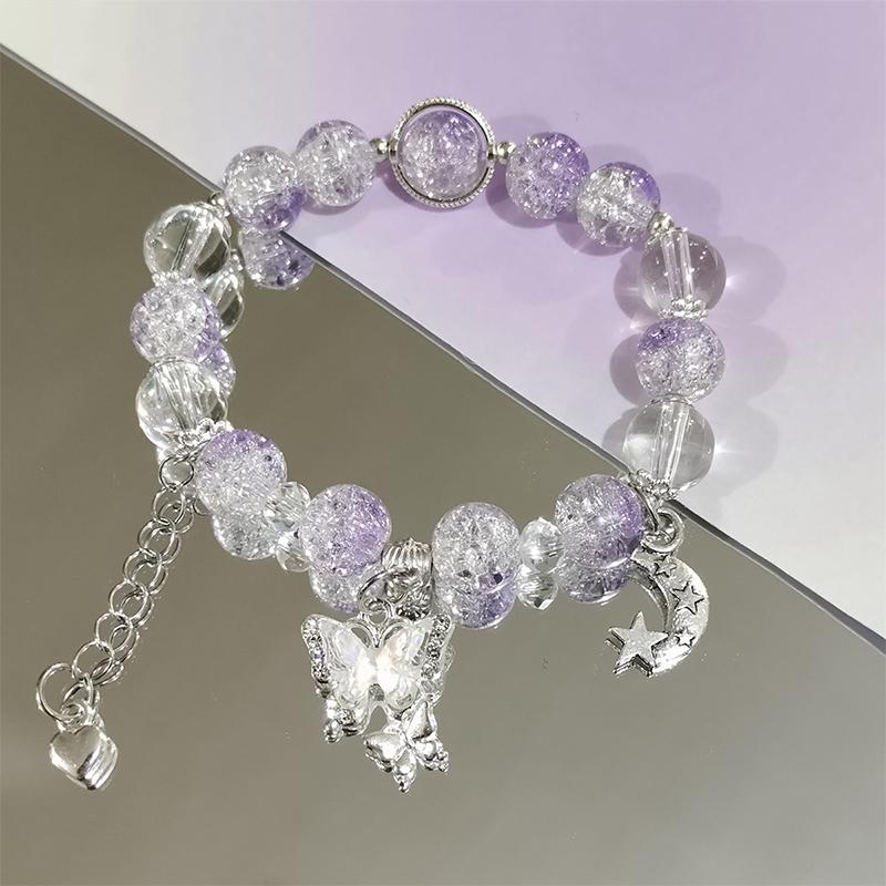 Product Introduction of [Yybooklu]COD Super Immortal Butterfly Bracelet Women Sweet Versatile Bracelet Colorful Beaded Bracelet Love Gift 18