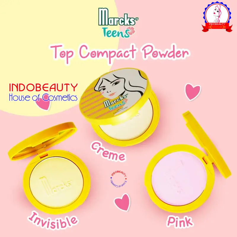 (BPOM) MARCKS TEENS COMPACT POWDER UNTUK REMAJA & ANAK SEKOLAH 20g 1