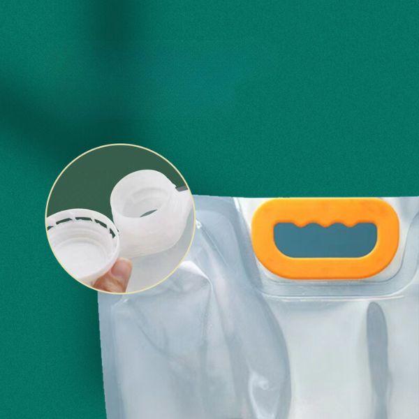 {TST} COD- Kantong Kemasan Transparan Pouch Penyimpanan Makanan Anti Jamur Resuable Jerigen Air Lipat Portable Kantong Penyimpan Makanan Refillable Water Bag Serbaguna 4