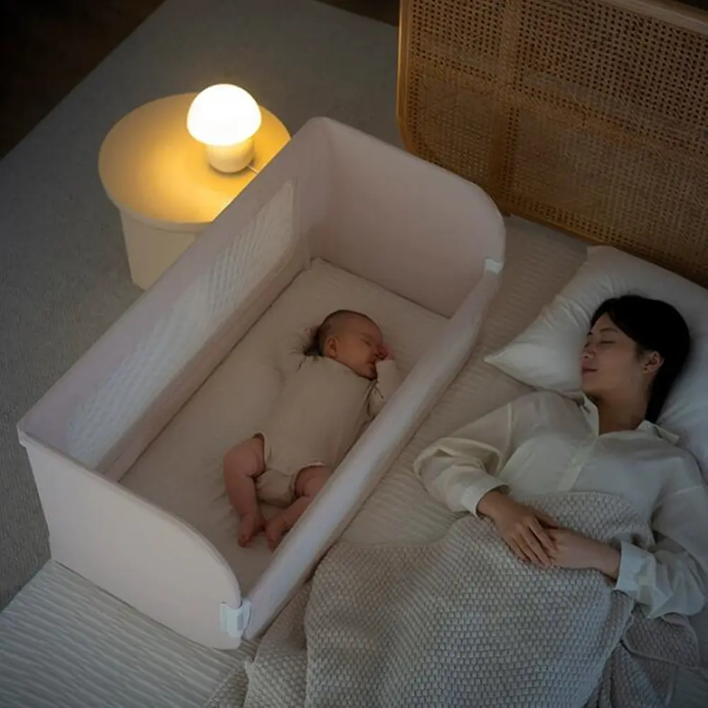 Travel Foldable Portable Baby Infant Comfortable Crib Cot Baby Bed Fence Anti-pressure Baby Crib for Newborn Bed Rails Baby Co-sleep