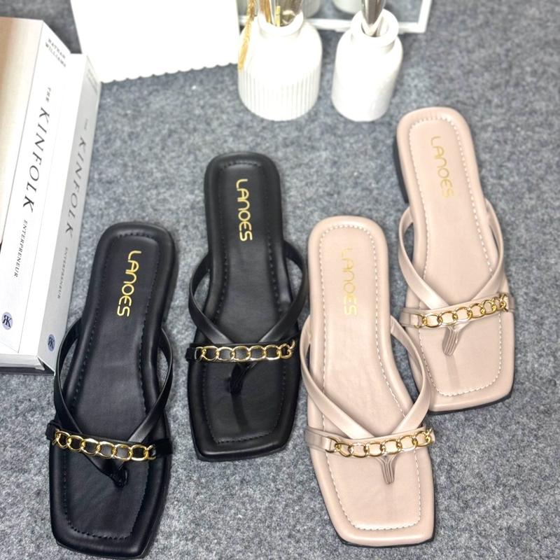 Lanoes Sandal Wanita Korean Style Terbaru Empuk Kekinian 6