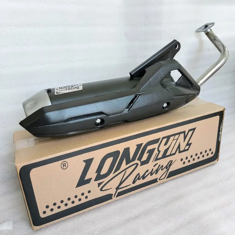 Knalpot Tabung Vario Beat Karbu Deluxe Scoopy Mio Sporty M3 - FULLSYSTEM LongYin Racing Suara Bass Adem Gerung Motor Motorcycle 6