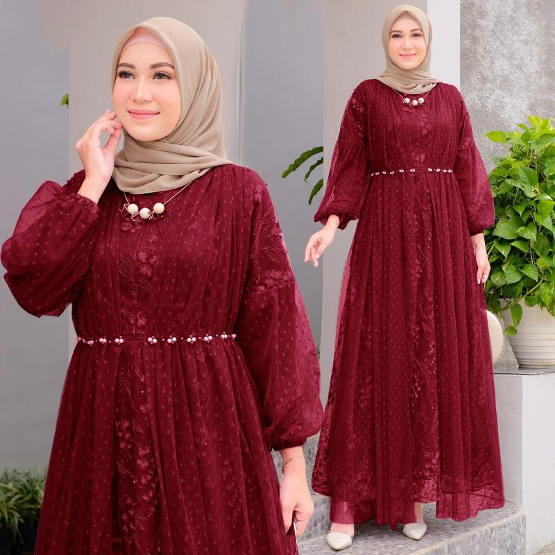 MAXI JAHWARA (M-XXXL) READY 5 UKURAN GAMIS MUSLIM GAMIS MURAH GAMIS PESTA GAMIS TERLARIS GAMIS KEKINIAN GAMIS COUPLE JAHWARA KID BISA COD Ibu Kombinasi 4