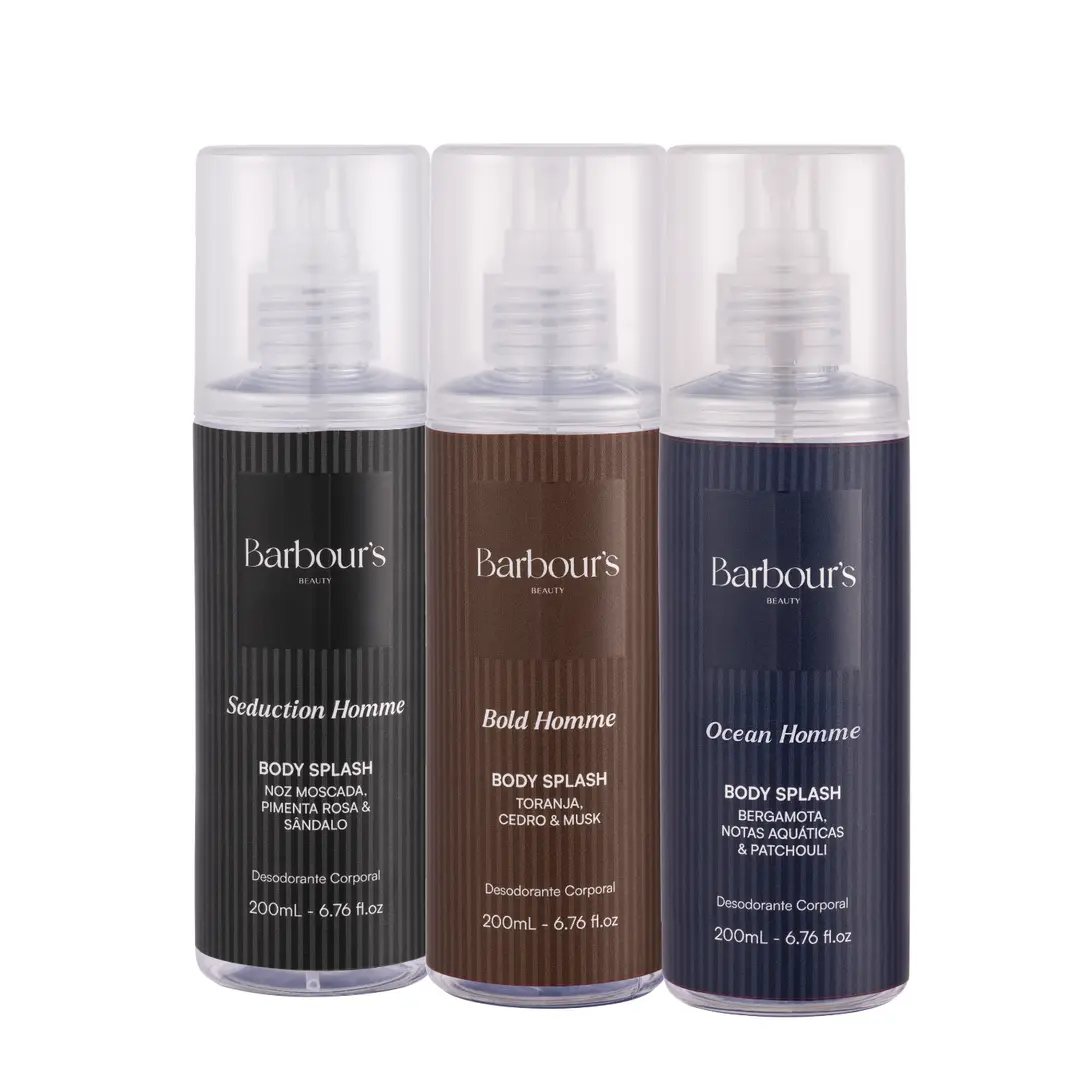 Kit 3 Body Splash Delight Very Sexy Roses 200ml Barbours