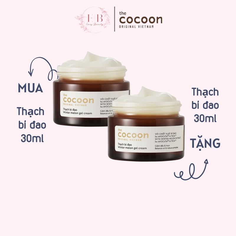 Thạch Bí Đao Cocoon Cấp Ẩm Và Giảm Mụn 30ml - Kem dưỡng ẩm da