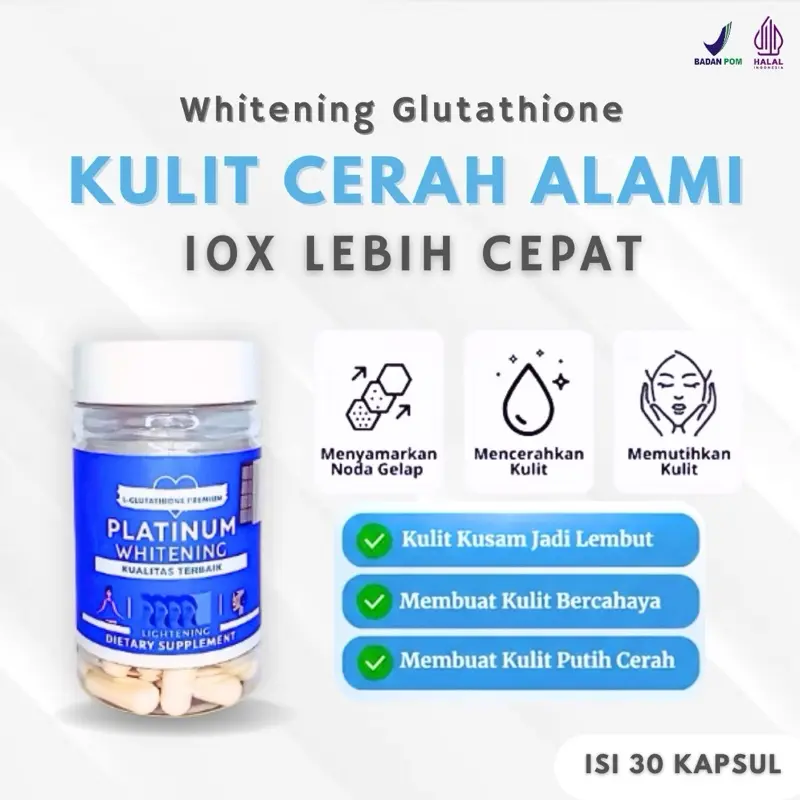 best iv glutathione clinic Kapsul Pemutih Gluthathione Dokter Drw Skincare Aman BPOM main image 1