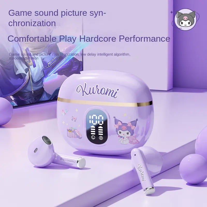 High appearance level wireless Bluetooth headset comfortable and non-inductive wear sports running ultra-long battery life standby low latency Audio Electronic Earbud