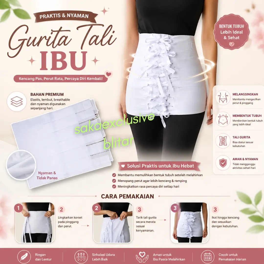 Gurita ibu pasca melahirkan bayi / grito kain ikat / stagen katun tali jumbo