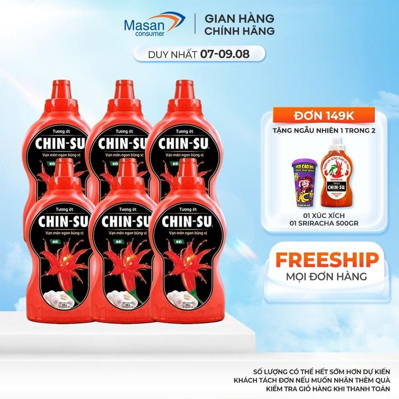 Combo 6 Tương ớt CHIN-SU 500g