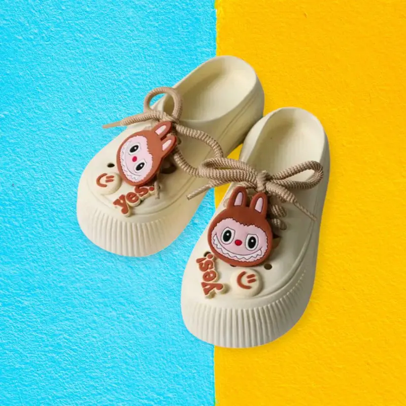 Sandal Anak Perempuan Labubu DIY Jibbitz IRSOE 830K/Sebo Sepatu Anak Aktif size 24-35 Kaki Fashion 7