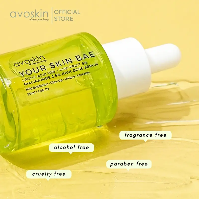 Avoskin Your Skin Bae Lactic Acid 10% + Kiwi Fruit 5% + Niacinamide 2,5% High Dose Serum 5
