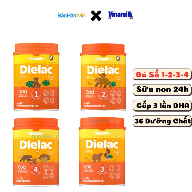 Chính Hãng Sữa bột Dielac Gold chính hãng Vinamilk - Phát triển toàn diện và não bộ cho bé