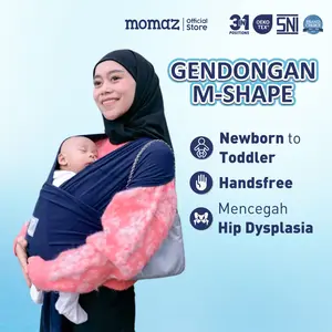 Gendongan bayi depan Babywrap Instan Momaz 3in1