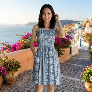 Daster Kerut Pendek Motif Gajah Katun Rayon Tipis Adem Cocok Buat Ibu Menyusui