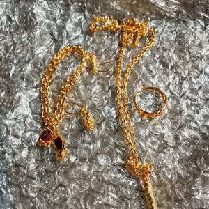 Set Perhiasan Terbaru Lapis Emas Anti Karat Anti Luntur