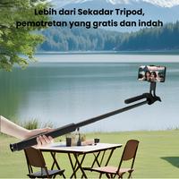 Gambar Touitech Tongsis 179cm Pasak Paku Pasir Tanah Remote Bluetooth Anti Badai 4 Kaki Kokoh Alluminium JM179 - JM179 179cm - Black dari Touitech.Indonesia Kota Administrasi Jakarta Barat 5 Tokopedia