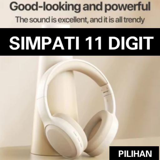 SIMPATI 11 DIGIT Headphone OB13 1168989 1168899 1168889 Suara Terbaik Trendy Kualitas Tinggi untuk Suara Jernih dan Desain Trendi - Bluetooth, Earphone