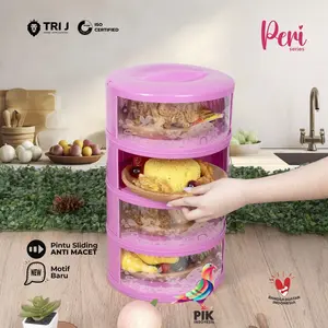 Tudung Saji 4 Susun Motif PERI Tudung Saji 4 Susun Motif PERI