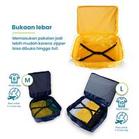 Gambar TORCH Dafi Cloth Pack Tas Baju Waterproof Pouch Travel Bag Organizer - YELLOW, L dari Torch Lembong Bdg Kota Bandung 3 Tokopedia