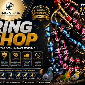 isi 10pcs | RING BURUNG BISA CUSTOM NAMA | BEBAS REQUEST BISA UNTUK BURUNG MERPATI, MURAI, PERKUTUT, DLL