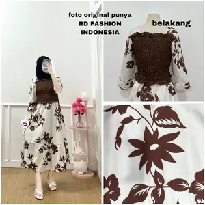 ZN - RENA DRESS LONG SMOCKED