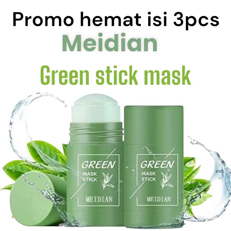 PAKET HEMAT 3 PCS GREEN MASK STICK MASKER STIK PENGHILANG KOMEDO ORIGINAL MEIDIAN 0