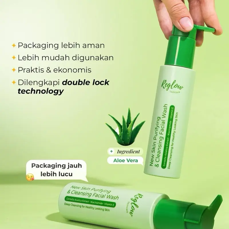 REGLOW Sabun Cuci Muka Facial Wash dr Shindy Original Pembersih Muka Kusam c2 Box Kotoran 1