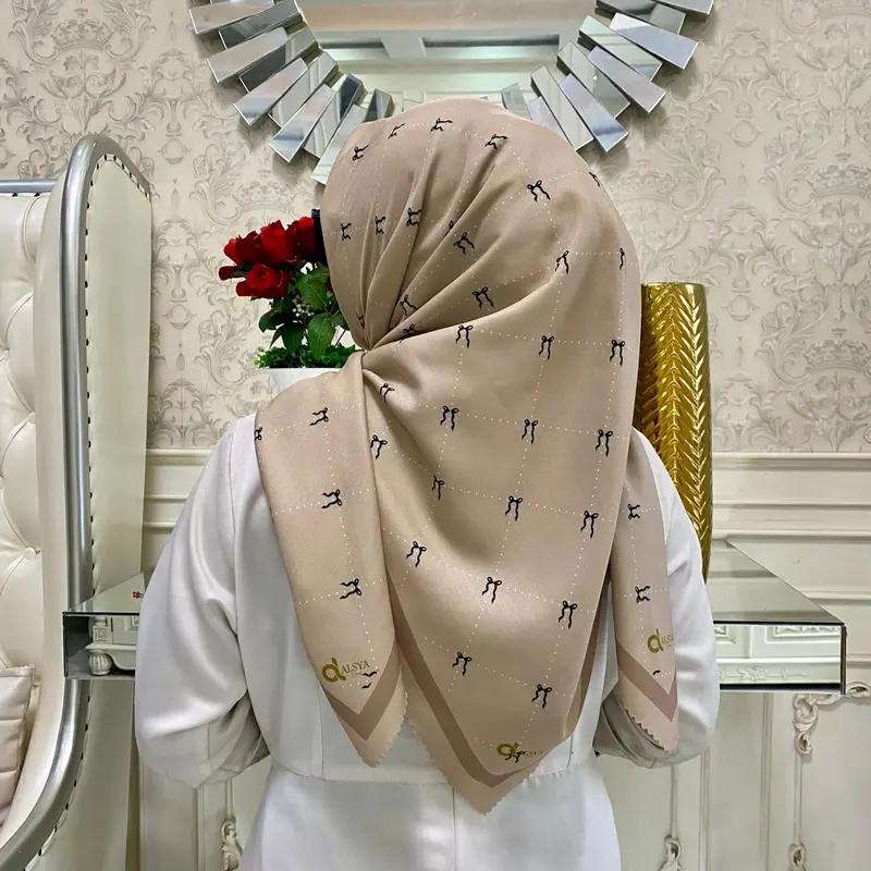 ALSYA Hijab Kerudung Voal Segi Empat Premium / jilbab Motip Lasercut Sublime Pita Series 0