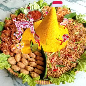 topper HUTRI ke 81, topper 17 agustus 2026, hiasan kue,tumpeng topper dirgahayu Cake