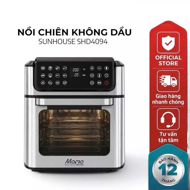 NỒI CHIÊN KHÔNG DẦU 12L SUNHOUSE MAMA SHD4094 model mới 2026 bảo hành 2 năm