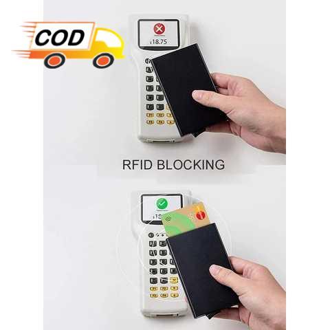 Product Introduction of Dompet Kartu Pria Wanita Slim Slider Aluminium Aman Anti Pencurian RFID Cashless Kredit Card ATM KTP 21