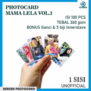 Photocard MAMA LELA TEAM TERBARU 2024VOL.3 isi 100 pcs random 1 SISI Kertas