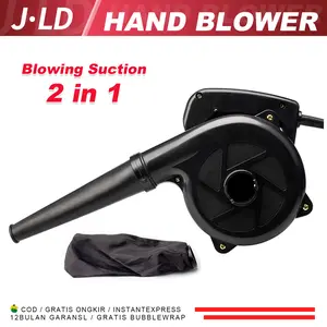 JLD Mesin Hand Blower 600W Mesin Blower Tangan 220V Blower Angin Electric Blower Alat Tiup Peniup Sembur Debu Udara Pembersih Kotoran Pengering Penyembur Pembuang Angin Listrik