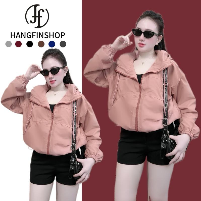 Áo Khoác Nữ QC Chất Liệu Kaki Dày Dặn 2 lớp Hàng Mới Về Nón Rộng Màu Sắc Trơn Tươi Tắn Trẻ Trung by HangFinShop