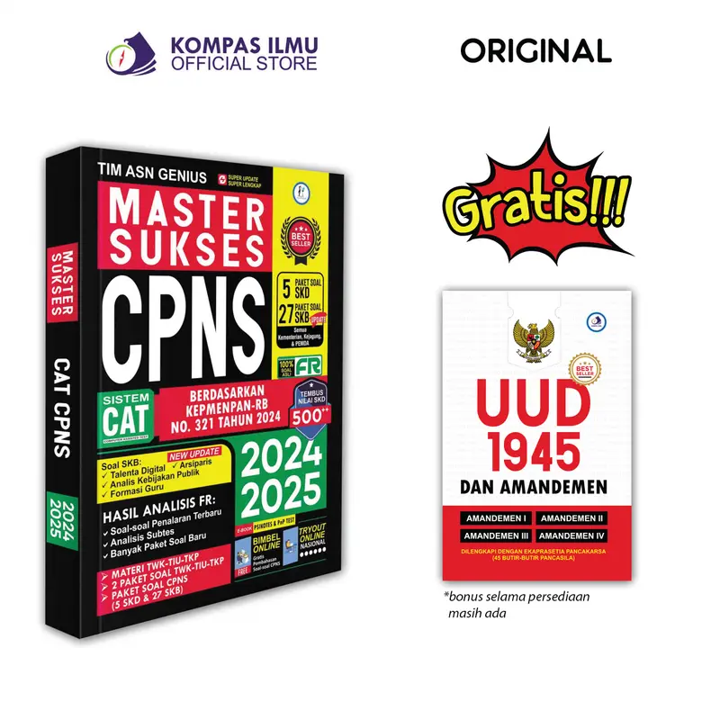 SOAL ASLI Master Sukses CPNS 2024 - 2025 (buku cpns 2024-2025 TERBARU) 0