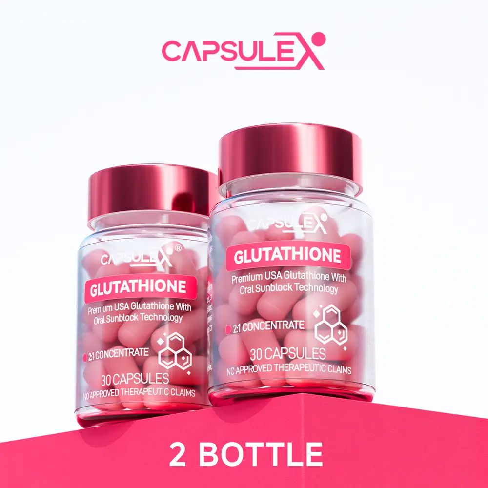 Capsule-X 2.0 vitamin whitening supplement | Dengan Vitamin C dan Zink - 30 biji