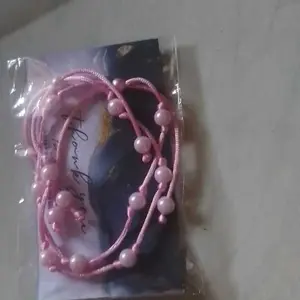 Gelang Manik Mutiara Sintetis Tali satin